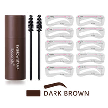 Load image into Gallery viewer, Eyebrow Stamp Shaping Kit Buildable Makeup Set Definer for Women One Step Brow Stamp Eyebrow Powder Stamp Eyebrow Pen Brushes