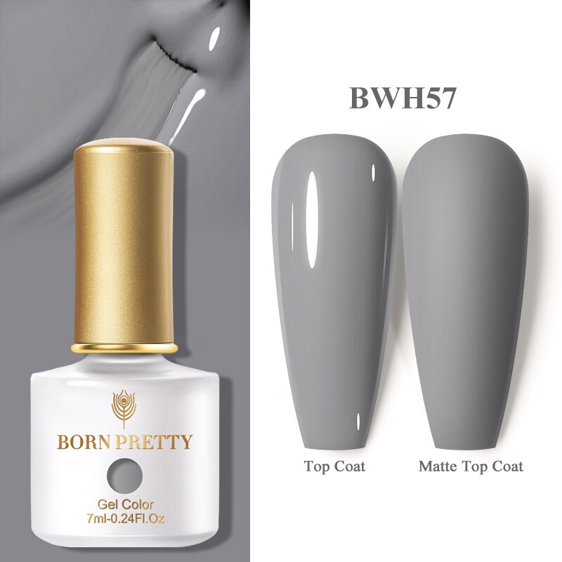 BORN PRETTY 7ml Milky White Nail Extension Gel Nail Polish Camouflage Color Coat Self leveling Manicure Quick Extend Nail Tips