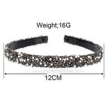 Load image into Gallery viewer, Luxury Crystal Pearl Rhinestone Headbands Fashion Women Hair Accessories Headdress Padded Hairbands Hair Bands Sparkly Hair Hoop