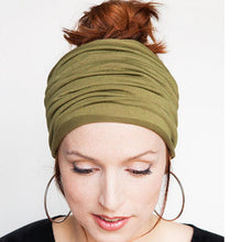 Load image into Gallery viewer, 1pc New women Elastic Headband Casual Workout Solid Color head wrap Girl Wide Turban Elastic Stretch Running Soft Yoga