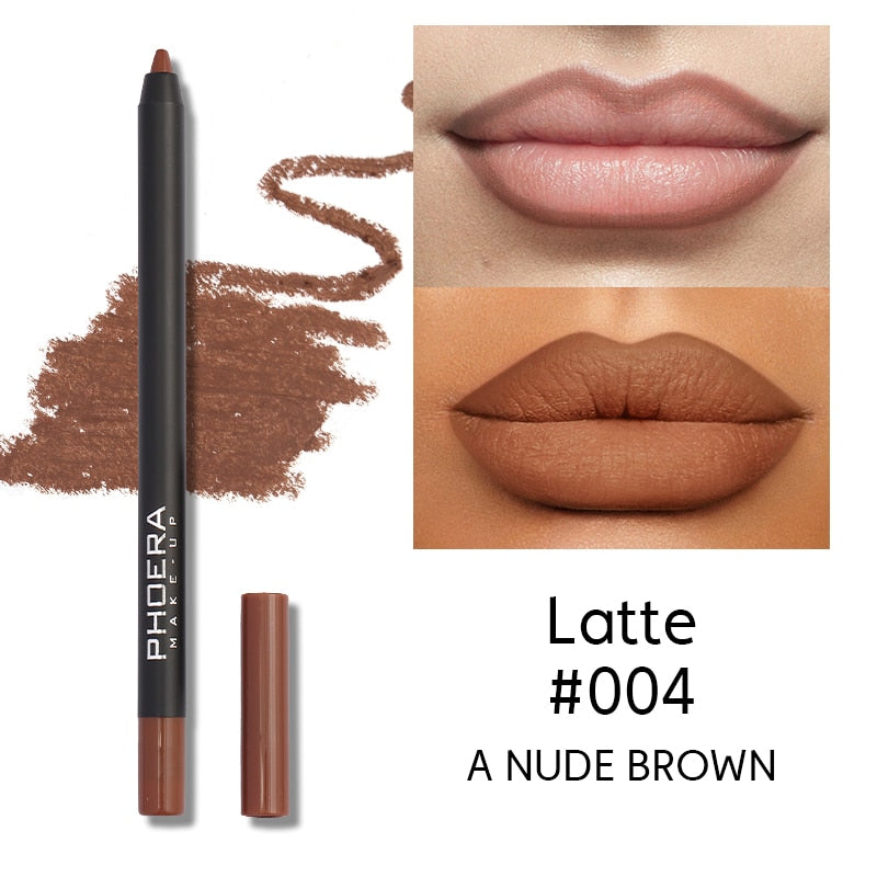 1PC Matte Lipsticks Pen Natural Waterproof Lip Liner Pencil Contour Makeup Sexy Brown Lip Stick Long Lasting Cosmetic Tools
