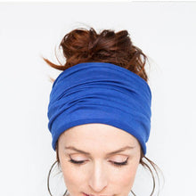 Load image into Gallery viewer, 1pc New women Elastic Headband Casual Workout Solid Color head wrap Girl Wide Turban Elastic Stretch Running Soft Yoga