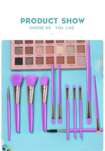 Load image into Gallery viewer, XINYAN Blue Makeup Brushes Set Eyeliner Eyelash Solid Eye Shadow Cosmetic Blending Beauty Tool Kit Maquiagem