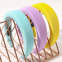Load image into Gallery viewer, Women Bezel Headband Thicken Padded Hairbands For Women Solid Color Hair Hoop Hairband Cotton Blends Headbands Hair accessories
