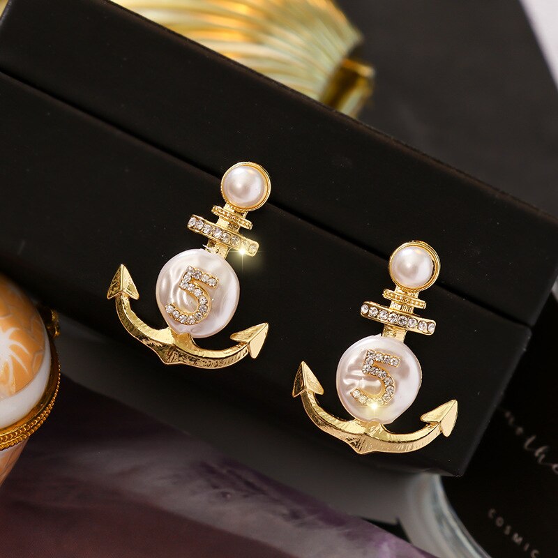 Women&#39;s Earrings Gold Rhinestone Earrings For Women Korean Vintage Geometry Metal Earrings 2022 Trendy Fashion  Jewelry Gift