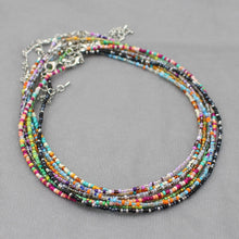 Load image into Gallery viewer, Simple Seed Beads Strand Choker Necklace Women String  Collar Charm Colorful Handmade Bohemia Collier Femme Jewelry Gift