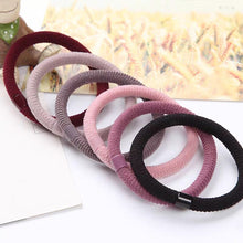 Load image into Gallery viewer, 20 Pack Neutral Solid Color Black Hair Bands Elastic Hair Ties Girls&#39; Ponytail Holder Women Hair Accessories