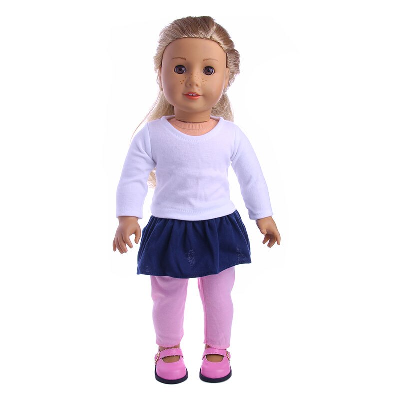 Doll Clothes 3 Pcs/Set for American 18 Inch Girl &amp; 43 cm Born Baby Items Our Generation 38cm Nenuco Ropa y su Hermanita,Xmas