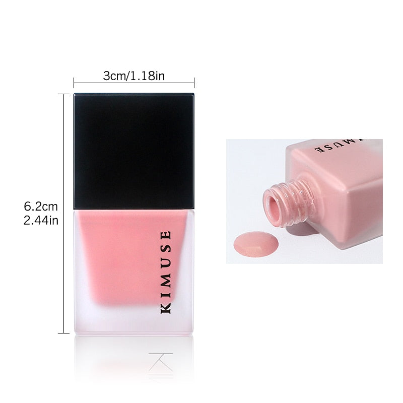 KIMUSE Liquid Blush Cosmetics Blusher Gel Creamy Rouge 4 Colors Long Lasting Natural Cheek Blush Face Contour Makeup Peach