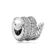Load image into Gallery viewer, New Silver Color Feather Crown Safety Chain Owl Love Beads Tower Pendant Fit Pandora Charms Bracelets DIY Women Original Jewelry