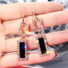Load image into Gallery viewer, 2022 New Luxury Cubic Zirconia Pendant Earrings Woman High Fashion Crystal Korean Earrings Anniversary Gift Jewelry for Girls