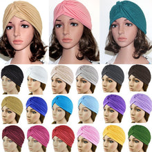 Load image into Gallery viewer, Muslim Hat Turban Women&#39;s Turban Headdress Stretchy Bandanas Chemo Indian Cap Hair Accessories Hijab Scarf Turbans For Women