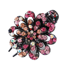 Load image into Gallery viewer, Haimeikang Female Colorful Flower Hollow Heart Hair Clip Barrette Hair Accessories Women Fashion Rhinestone Hairpin Headwear