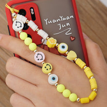 Load image into Gallery viewer, Fashion Trend Mobile Phone Jewelry Imitation Pearl Soft Ceramic Beaded Mobile Phone Chain Personalized Lady Anti-Lost Lanyard