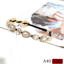Load image into Gallery viewer, Vintage Shiny Glitter Sequin Alloy Chain Headband Simple Fashion Hair Accessories Metal temperament Hair Accessories For Women