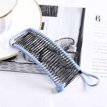 Load image into Gallery viewer, Women Banana Hair Pins Lazy Hair Comb Stretchable Hair Accessories Professional Hair Clip For Women Insert Comb Magic Hair Grips
