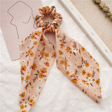 Load image into Gallery viewer, Fashion Dot Printed Ponytail Scarf Elastic Hair Bands For Women Hair Bow Ties Scrunchies Hair Bands Flower Ribbon Hairbands