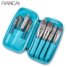 Load image into Gallery viewer, RANCAI Makeup Brushes Set 13pcs with Leather Bag Foundation Powder Blush Eyeshadow Eyebrow Brush Soft Hair Cosmetic Makeup Tool