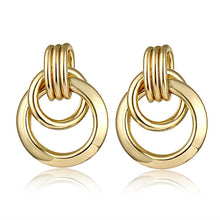 Load image into Gallery viewer, FNIO Fashion Vintage Earrings For Women Big Geometric Statement Gold Metal Drop Earrings 2022 Trendy Earings Jewelry Accessories
