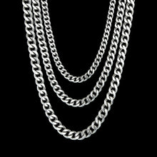 Load image into Gallery viewer, Uzone Basic Punk Stainless Steel 3,5,7mm Curb Cuban Necklaces For Men Women Black Gold Link Chain Chokers Solid Metal Jewelry