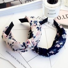 Load image into Gallery viewer, Fashion Cherry blossoms Flower Knotted Headband Women HairBand Cute little flowers Hair Hoop girls Hair Accessories FG102