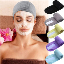 Load image into Gallery viewer, Spa Headband  Hairband Sports Sweat Head Wrap Towel Hair Wraps Non-slip Stretchable Washable for Women Makeup Face Wash