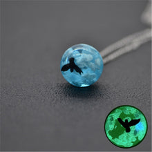 Load image into Gallery viewer, Chic Transparent Resin Rould Ball Moon Pendant Necklace Women Blue Sky White Cloud Chain Necklace Fashion Jewelry Gifts for Girl
