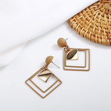 Load image into Gallery viewer, New Spring Summer Black Fashion Geometric Drop Earrings for Women Korea Trend Dangle Earring 2022 Female Elegant Jewelry