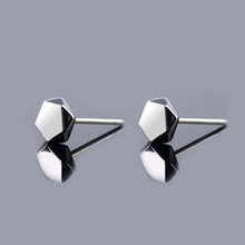 Load image into Gallery viewer, Pin Earrings Hexagon Earrings Small Earrings Copper Black Earrings For Wome Stud Earrings Accessories For Girls Mens Jewellery