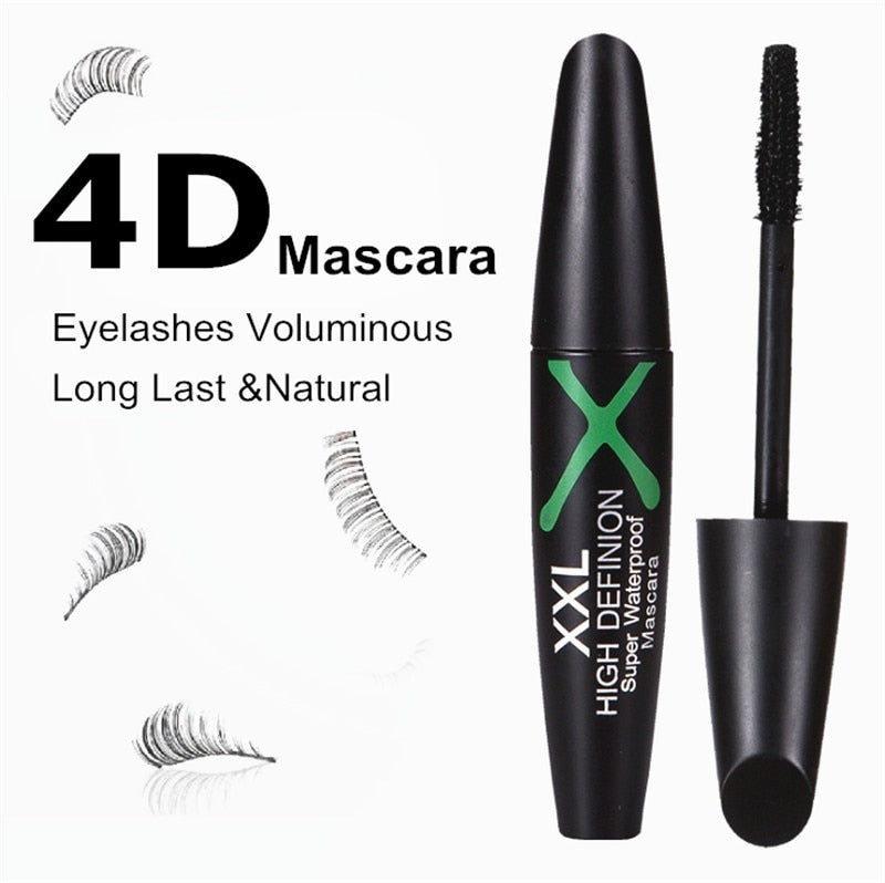 1 Pc 4D Silk Fiber Eyelashes Lengthening Mascara Waterproof Long Lasting Lash Black Eyelashes Extension Make Up 3D Mascara