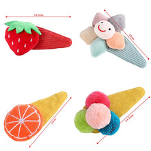 Load image into Gallery viewer, AWAYTR Korea 1Pc Plush Fruit Animal Hairpins Cute Large Size Hair Clip Barrettes for Girls Fashion Hair Accessories Headwear