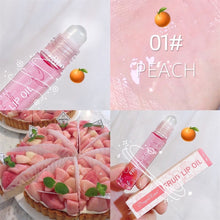 Load image into Gallery viewer, Fresh Fruit Roll-on Lip Balm Lip Makeup Primer Moisturizing Clear Transparent Lip Oil Long Lasting Hydrating Lip Gloss Cosmetics