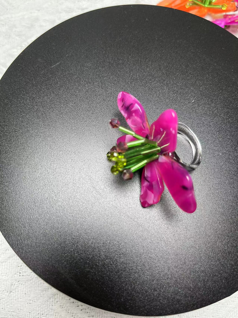 Za 2022 Woman New Hand Woven Flower Earrings Jewelry Accessories