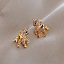 Load image into Gallery viewer, Fashion exquisite Earrings lovely Unicorn jewelry pendant accessories party women&#39;s animal ear clip