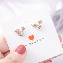 Load image into Gallery viewer, Disney Mickey Mouse S925 Sterling Silver Needle Simple High Quality Korean Earrings Female Jewelry Fashion Accessorie Gift