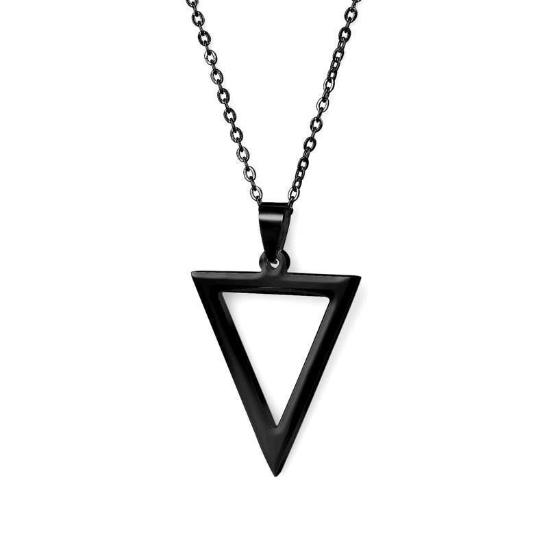 2022 Geometry Pendant Necklace Men Trendy Simple Stainless Steel Chain Women Necklace Stacking Streetwear Necklace Jewelry Gift