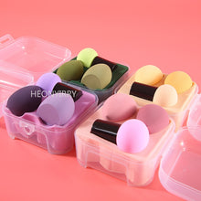 Load image into Gallery viewer, 3pcs Makeup Blender Cosmetic Puff Makeup Sponge with Storage Box Foundation Powder Sponge Beauty Tool Women Make Up Accessories