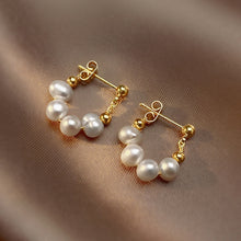 Load image into Gallery viewer, New 2022 Korean Elegant Baroque Pearl Earrings For Women Girls Exquisite Luxury Wedding Party Fashion Jewelry Gift