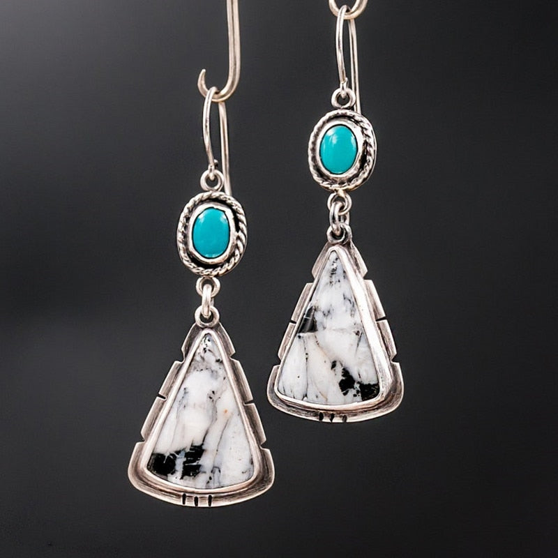 925 Sterling Silver Fashion Jewelry Moonstone Inlay Zircon Earrings for Women Anniversary Gift Engagement Party Hoop Earrings