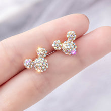 Load image into Gallery viewer, Disney Mickey Mouse S925 Sterling Silver Needle Simple High Quality Korean Earrings Female Jewelry Fashion Accessorie Gift