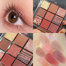 Load image into Gallery viewer, 9 Color Matte Eyeshadow Palette Glitter Highlighter Shimmer Eyes Lasting Charming Makeup Cosmetic Acrylic Eye Shadows Pallete