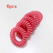 Load image into Gallery viewer, 1/3/6Pcs Telephone Wire Hair Bands Hair Ties Solid Color Elastic Gum Rubber Bands for Women Girls Hair Ropes Scrunchie Accessori