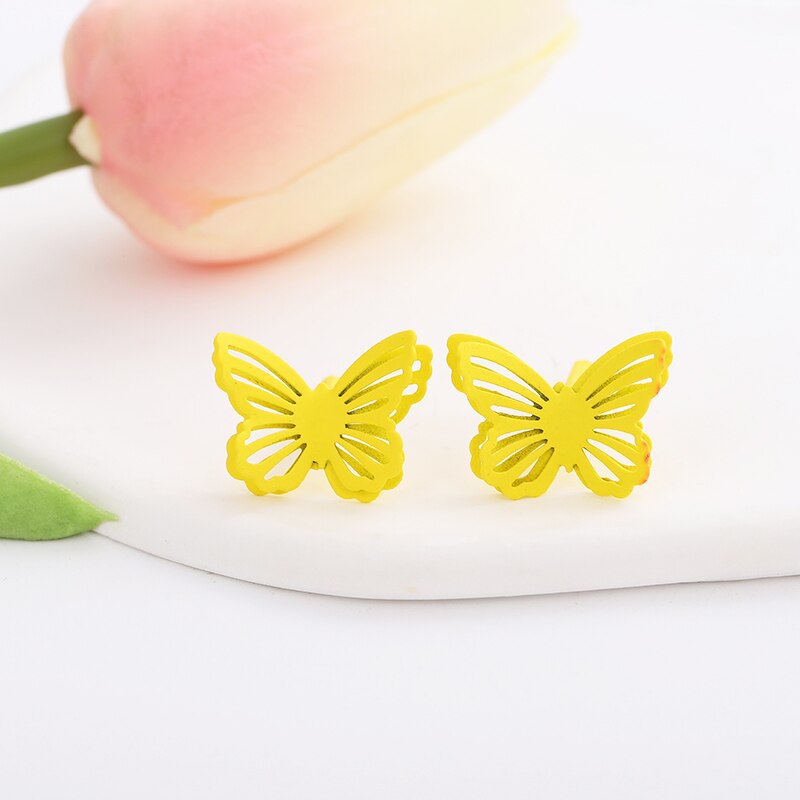 Yellow Color Geometric Dangle Earrrings for Women Hollow Heart Pendants bijoux femme Multi-layers Flower Earrings Party Gifts