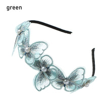 Load image into Gallery viewer, Women Retro Fashion Headband Lace Embroidery Flowers Headband Jacquard Wide-brimmed Floral Hairband Headgear Accessories