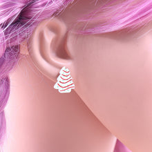 Load image into Gallery viewer, 1Pair New product CN Stud earring For women Christmas Tree Cakes cute Acrylic Jewelry