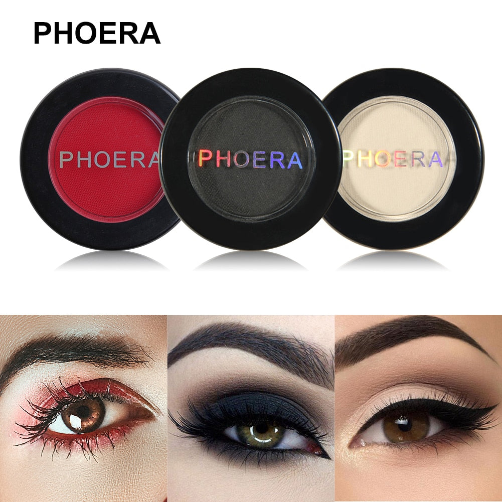 PHOERA 12 Colors Powder Eyeshadow Matte Eye Shadow Pigment Beauty Eyes Makeup Long-lasting Beauty Eye Cosmetics Maquillagem