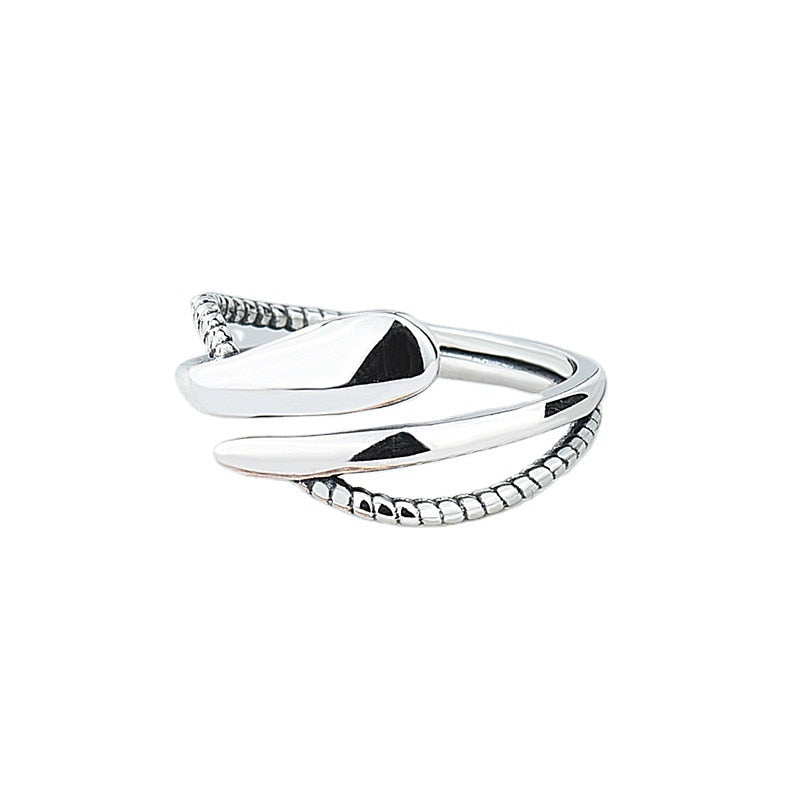 SR8 Anxiety Ring Women Adjustable Stainless Steel DIY Beads Spinner Fidget Ring