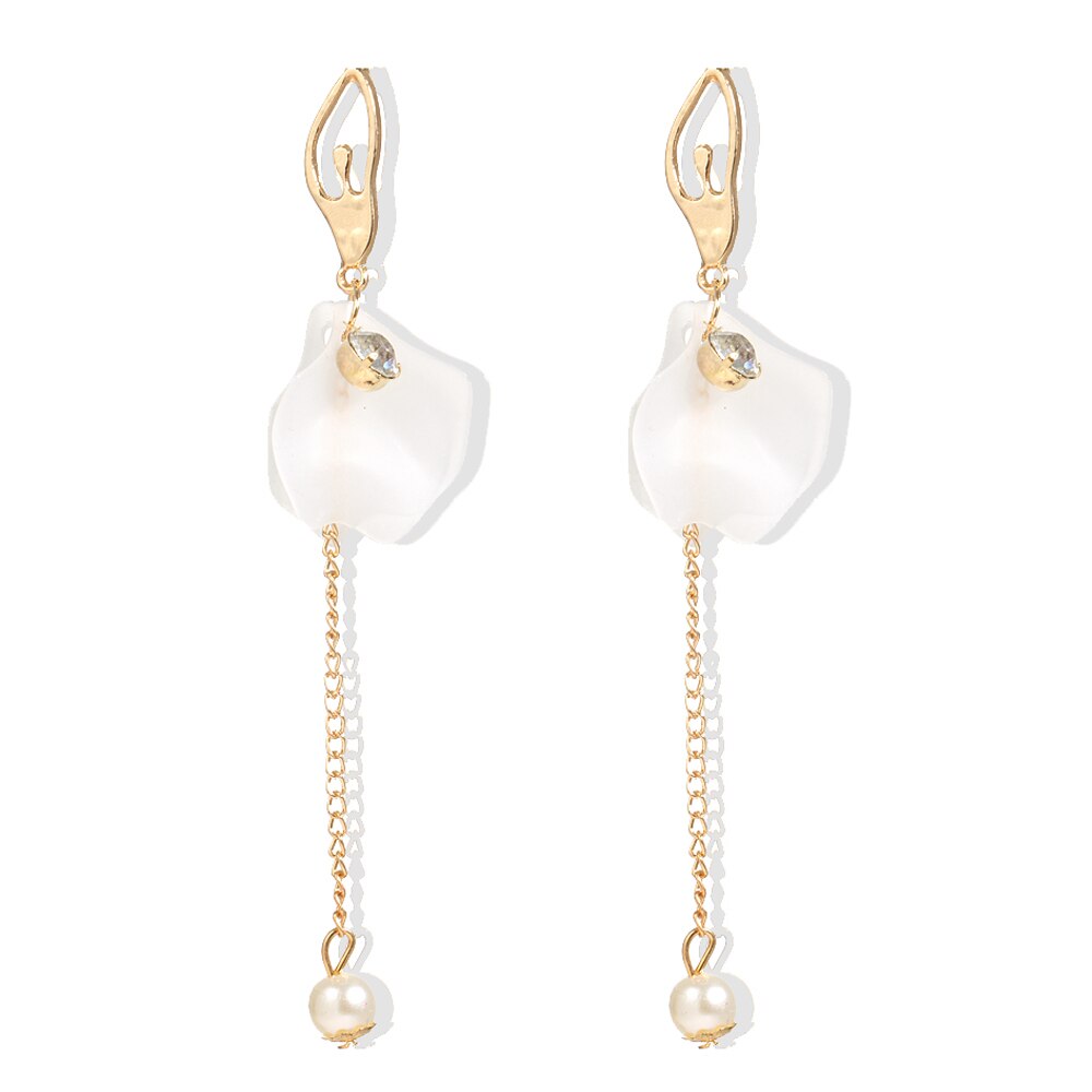 KISSWIFE 1Pair Shiny Butterfly Zircon Tassel Earrings For Women Girls Gold Color Crystal Chain Drop Earrings Wedding Jewelry New