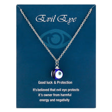 Load image into Gallery viewer, High Quality Evil Eye Choker Necklace for Women Couple Lucky Turkish Jewelry Devil Blue Eye Stainless Steel Chain Girl Card Gift