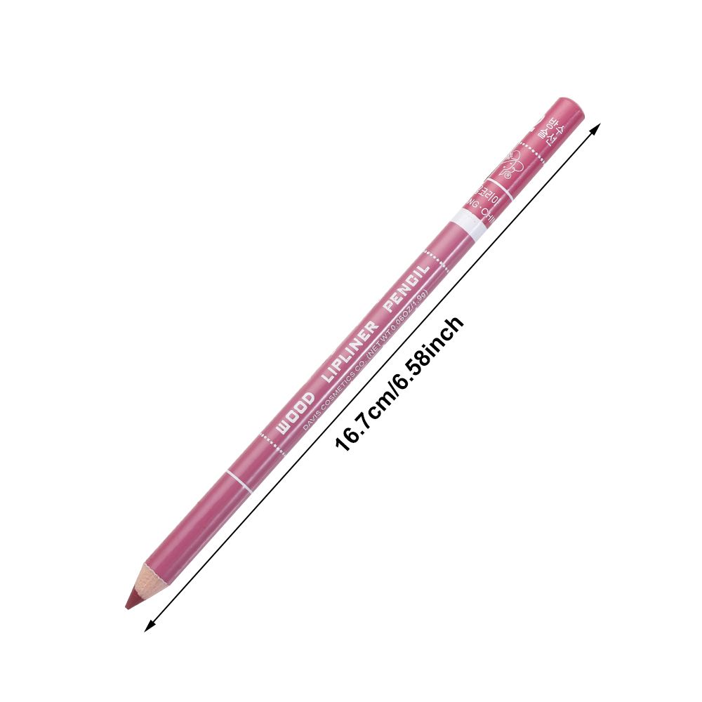 1PC New Professional Wood Lip liner Pen Waterproof Eyeliner Pencil Lady Charming Women&#39;s Makeup Long Lasting Cosmetic Tool